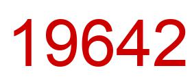Number 19642 red image
