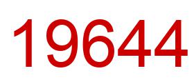 Number 19644 red image