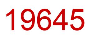 Number 19645 red image
