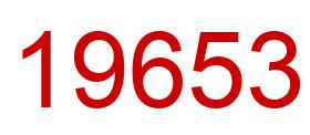 Number 19653 red image