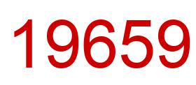 Number 19659 red image
