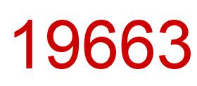 Number 19663 red image