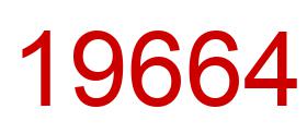 Number 19664 red image