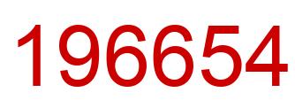 Number 196654 red image