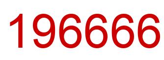 Number 196666 red image