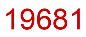 Number 19681 red image