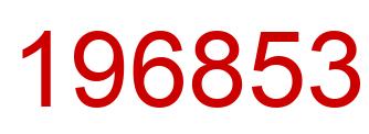 Number 196853 red image