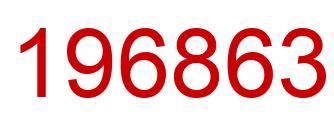 Number 196863 red image