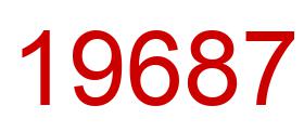 Number 19687 red image