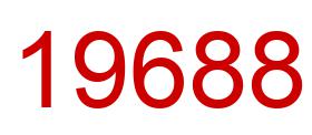 Number 19688 red image