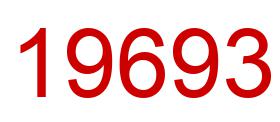 Number 19693 red image