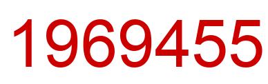 Number 1969455 red image