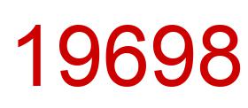 Number 19698 red image