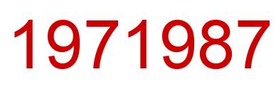 Número 1971987 imagen rojo