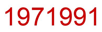 Number 1971991 red image