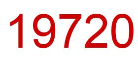 Number 19720 red image