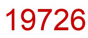 Number 19726 red image