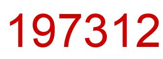 Number 197312 red image