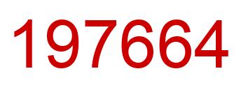 Number 197664 red image