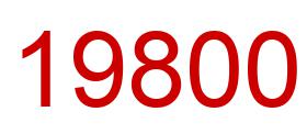 Number 19800 red image