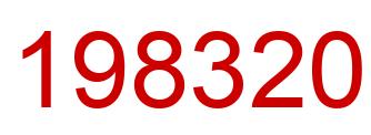 Number 198320 red image
