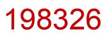 Number 198326 red image
