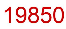 Number 19850 red image