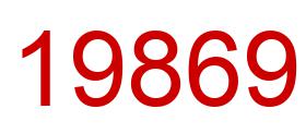 Number 19869 red image