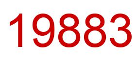 Number 19883 red image