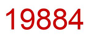 Number 19884 red image