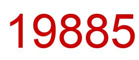 Number 19885 red image