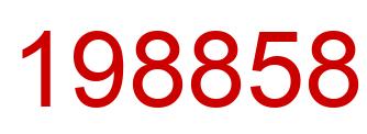 Number 198858 red image