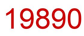Number 19890 red image