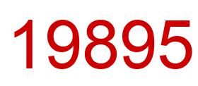 Number 19895 red image