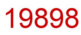 Number 19898 red image