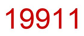 Number 19911 red image