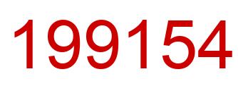 Number 199154 red image