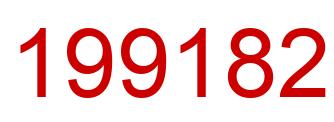 Number 199182 red image