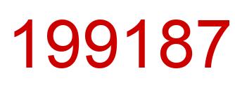 Number 199187 red image