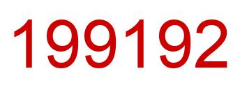 Number 199192 red image