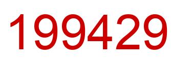 Number 199429 red image