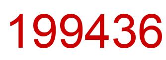 Number 199436 red image