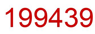Number 199439 red image