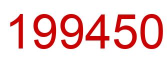 Number 199450 red image