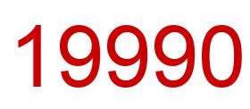 Number 19990 red image