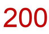 Number 200 red image