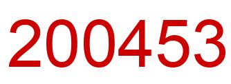 Number 200453 red image