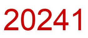 Number 20241 red image
