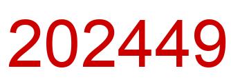 Number 202449 red image