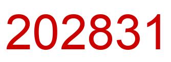 Number 202831 red image